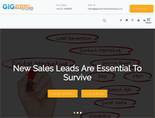 Tablet Screenshot of giginternetmarketing.co.nz